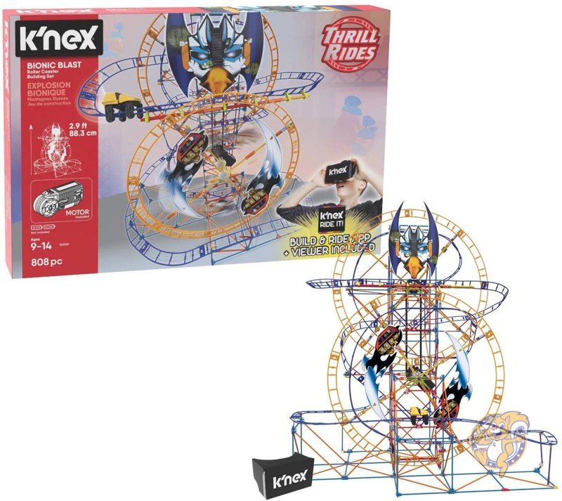 PlbNX XCh K'NEX Thrill Rides uXgWFbgR[X^[gݗăZbg (809s[X) 34048 ߋ 