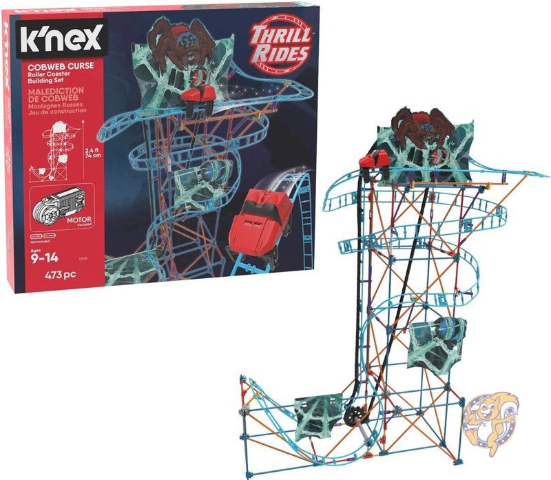 PlbNXXCh K'NEX Thrill Ride 􂢂̒w偂̑ WFbgR[X^[gݗăZbg (473s[X) 51056 ߋ 