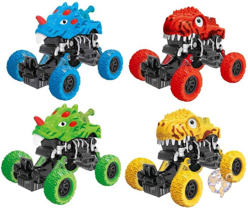 トイベルト ToyVelt 恐竜のプルバックミニカー4台パック 幼児おもちゃ 送料無料