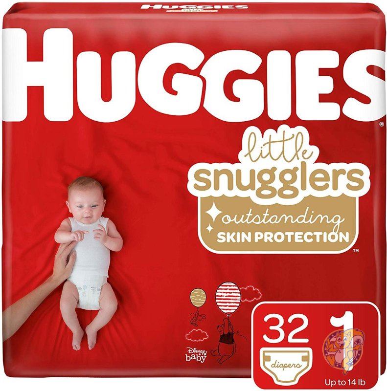 ハギーズ ベビーおむつ Huggies 新生児 サイズ1 6.3kgまで テープタイプ 32枚入り 送料無料