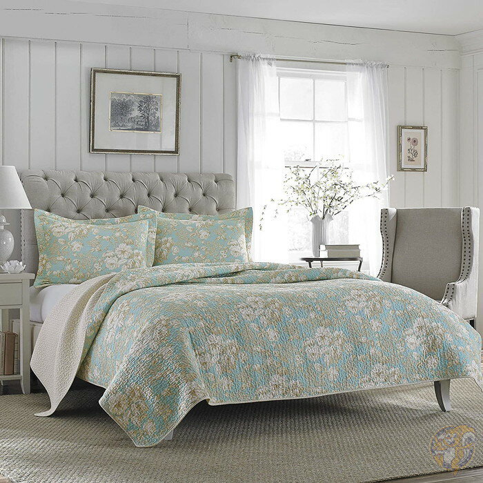 ローラアシュレイ ブロンプトンコレクション ベッドキルトセット Laura Ashley ツイン 送料無料