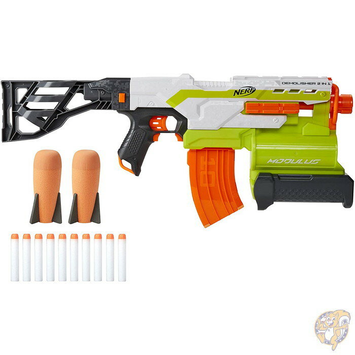 ナーフ モジュラスデモリシャーモーターブラスター NERF エリートダーツ2個＆バナナクリップ＆ロケット2個付き 送料無料