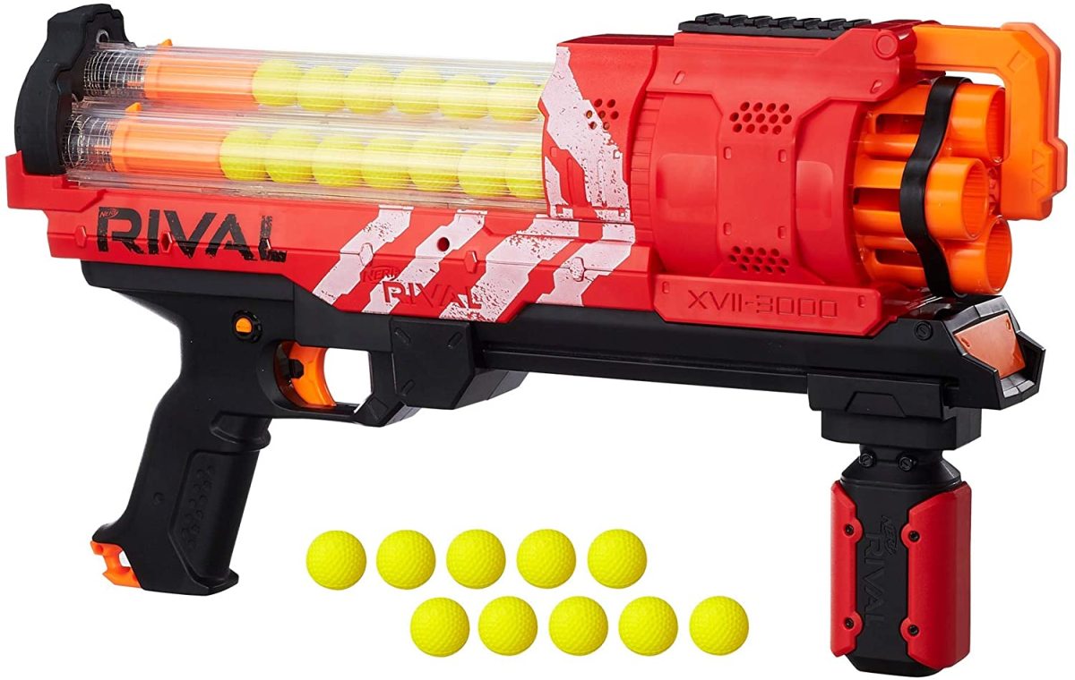 ナーフ ライバルアルテミス Nerf XVII-3000 レッドカラー ナーフガン Narfgun　アクショントイ アメリカ輸入玩具　アメリカおもちゃ　NERFガン 海外おもちゃ　Nerfおもちゃ ナーフおもちゃ スナイパー 本格シューティング クリスマス 誕生日 ギフト 送料無料