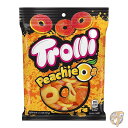 トローリ Trolli Peachie O's グミキャンディ (12袋セット) 海外お菓子 ピーチ味　Trolliグミまとめ買い　トロ―リグミ　海外お菓子　輸入お菓子　ギフト　クリスマス　ハロウィン　誕生日　子供の日　海外グミ 送料無料