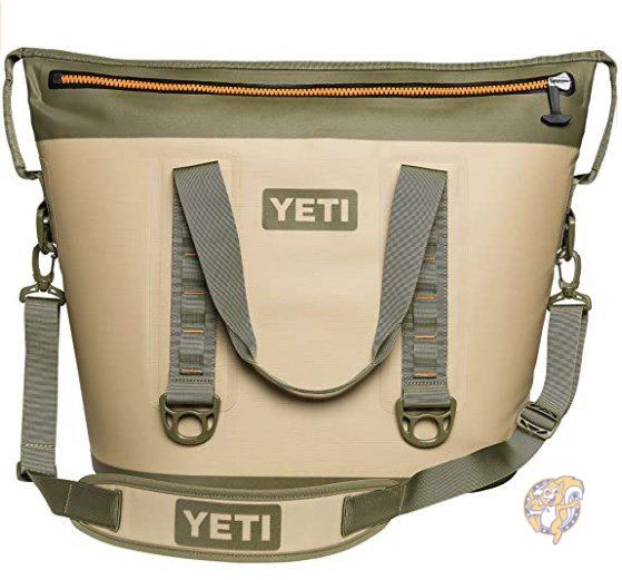 YETI Hopper TWO 40 クーラーバッグ Field Tan/Blaze Orange　YETI保冷バック　クーラーボックス　イエティ　エコバック　キャンプ　アウトドア