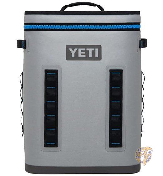 YETI Hopper Backflip24 クーラーバッグ Fog Gray/Tahoe Blue　YETIリュックサック　YETI保冷バック　クーラーボックス　キャンプ　アウトドア　登山　ハイキング　トレッキング