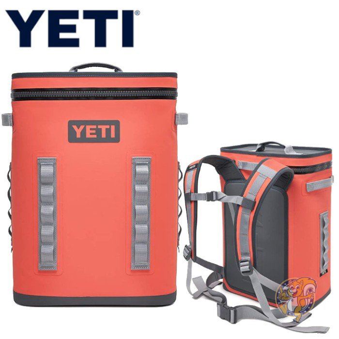 【YETIバックパック　クーラーバック】Hopper Backflip 24 クーラーバッグ リュック Coral　イエティクーラーボックス　登山　アウトドア　キャンプ　トレッキング　保冷バック