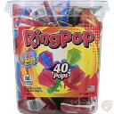 リングポップ Ring Pop 指輪キャンディ バラエティパック 40個入り まとめ買い おもしろお菓子　海外お菓子　アメリカお菓子　輸入キャ..