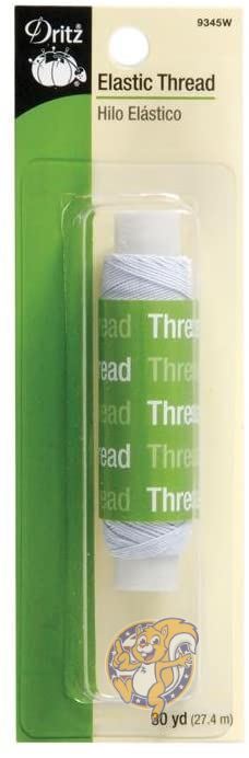 Elastic Thread 30 Yards-White (並行輸入品) 送料無料