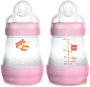 MAM Anti-Colic Bottle, Pink, 5 Ounce, 2-Count Mr 150ml 2{ sN [sAi] 