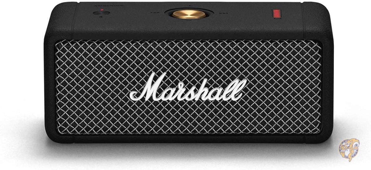 Marshall ワイヤレスポータブル防水スピーカー Emberton ブラック 連続再生20時間/IPX7防水仕様/小型/急速充電 【アメリカ並行輸入品】..