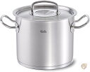 ステンレス鍋 フィスラー (Fissler) 両手鍋 シルバー24cm プロコレクション・ストックポット ガス火/IH対応 ステンレス鍋 ドイツ製 084-113-24-000 送料無料