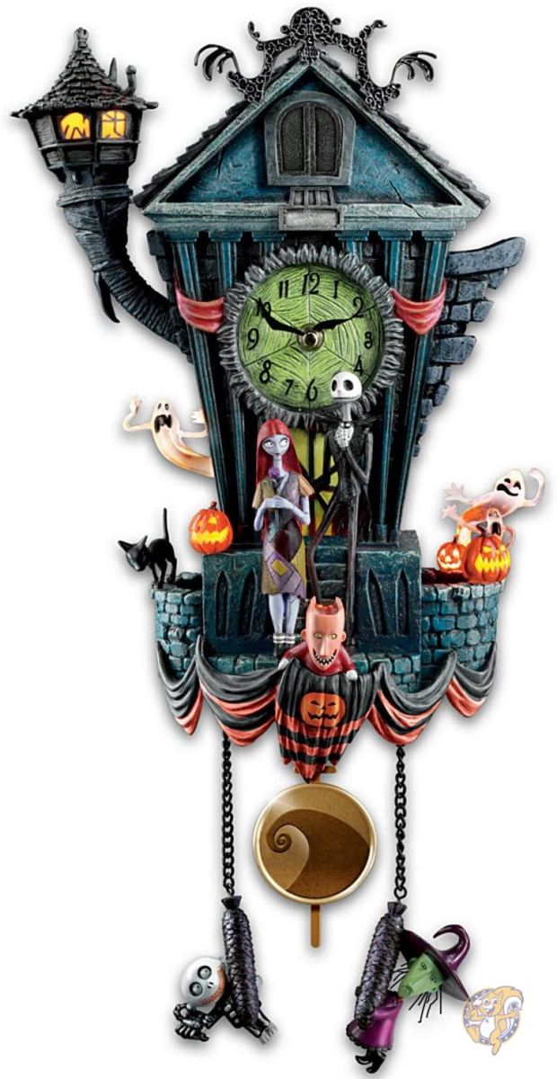 Cuckoo Clock: Tim Burton s The Nightmare Before Christmas Wall Clock ティム・バートン ナイトメアー カッコウ時計 Bradford Exchange社【並行輸入】 送料無料
