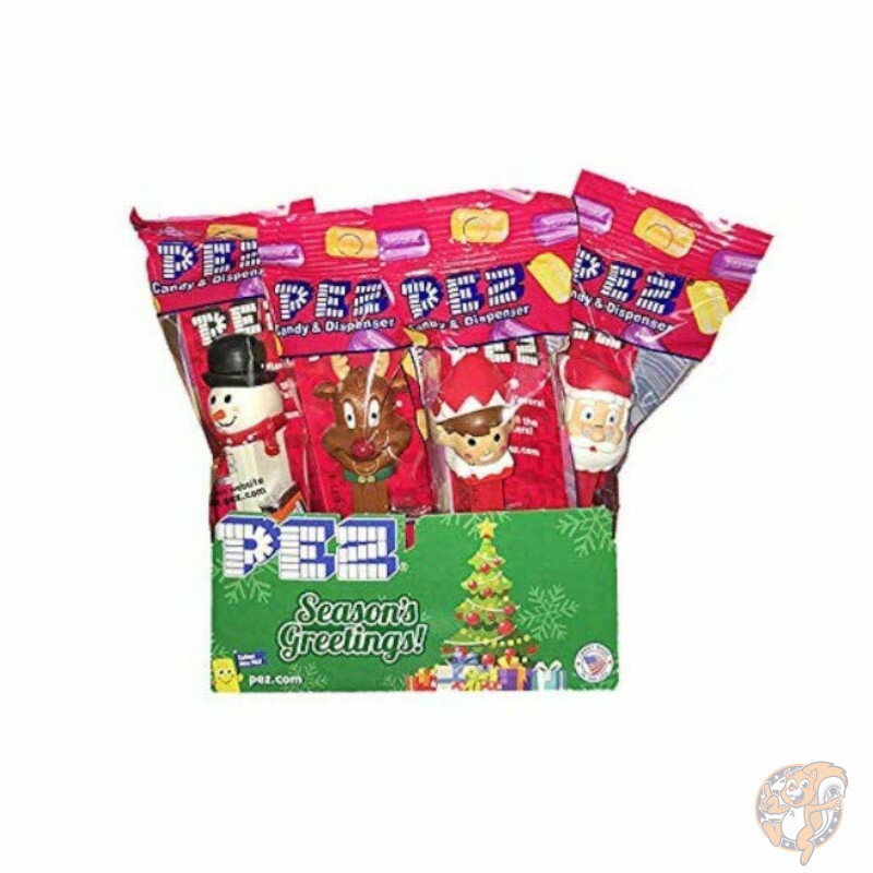 PEZ ペッツ ウィンター クリスマス ホリデー ディスペンサー 12個パック Candy Winter サンタ トナカイ..