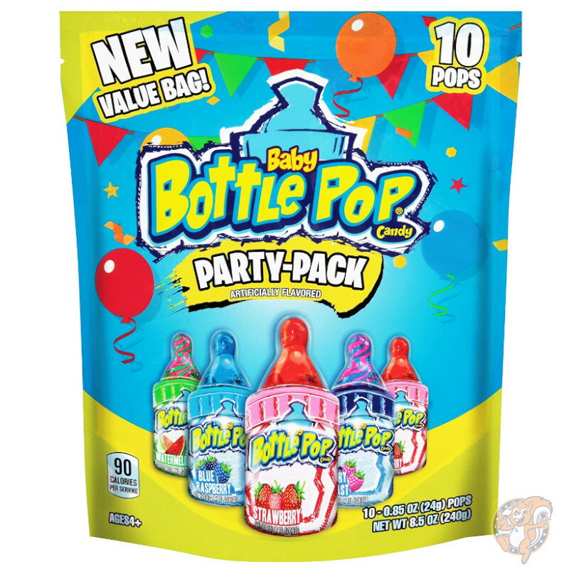 Baby Bottle Pop Back 赤ちゃんの哺乳瓶 個包装 キャンディ ロリポップ パウダーシュガー ディップ アメリカお菓子　面白お菓子　おもしろお菓子　海外お菓子　海外キャンディー　ベビーボトル