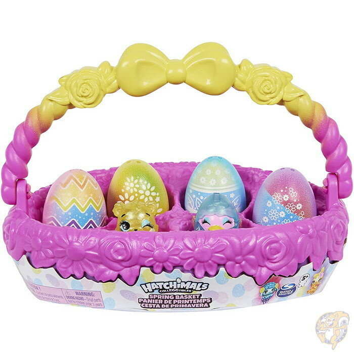 ハッチマルズ Hatchimals うまれて! ウーモ ミニ コレグティブル スプリングバスケット ウーモミニ5匹 ペット3匹 送料無料