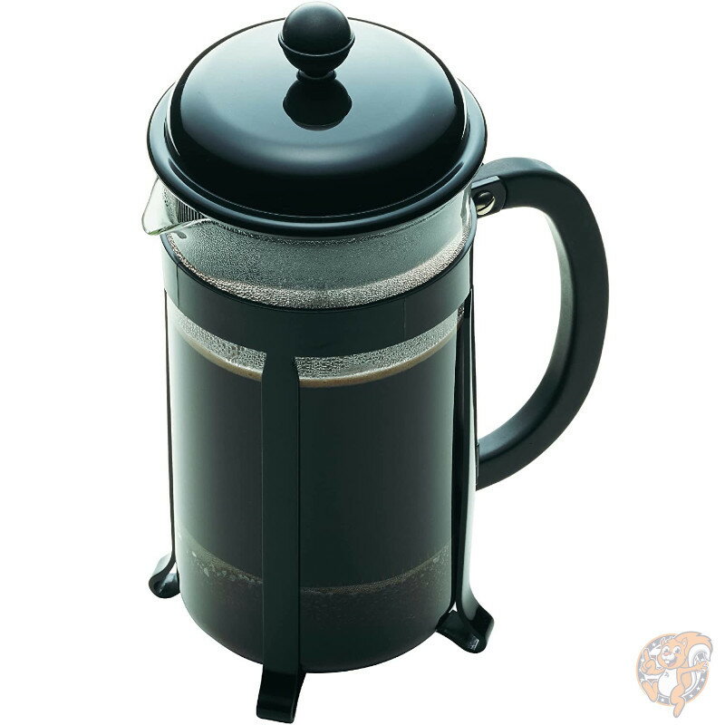 ボダム Bodum ジャヴァ Java フレンチプレス コーヒー＆紅茶メーカー 飛散防止カラフェ 1L ブラック 送料無料 2