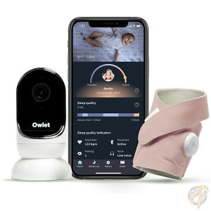 Owlet ドリーム デュオ ソックス ベビーモニター HDカメラ ダスティローズ 送料無料