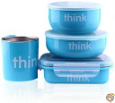 【スーパーセール限定！最大2000円クーポン！】Thinkbaby, The Complete BPA-Free Feeding Set, Light Blue, 1 Set [並行輸入品] 送料無料
