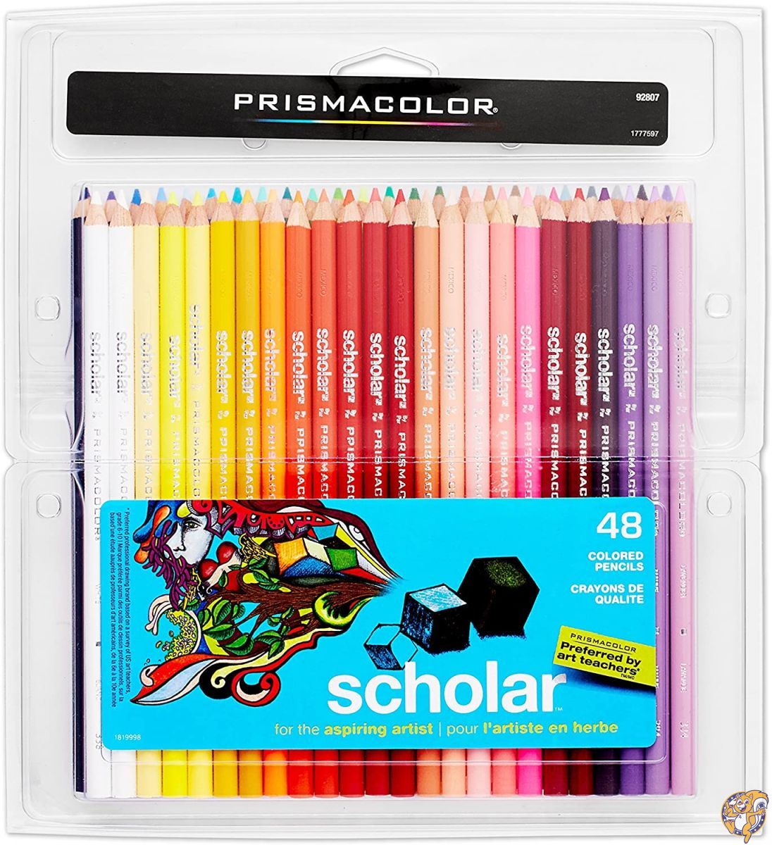 Scholar Colored Woodcase Pencils, 48 Assorted Colors/Set 送料無料