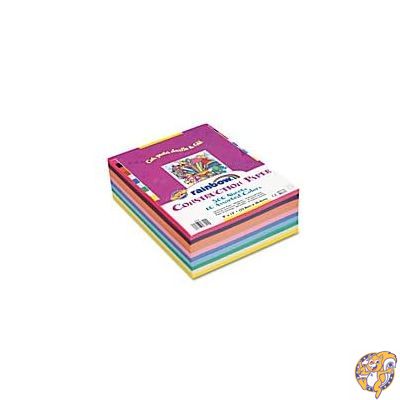 Rainbow Super Value Construction Paper Ream, 76 lb, 9 x 12, Assorted, 500 