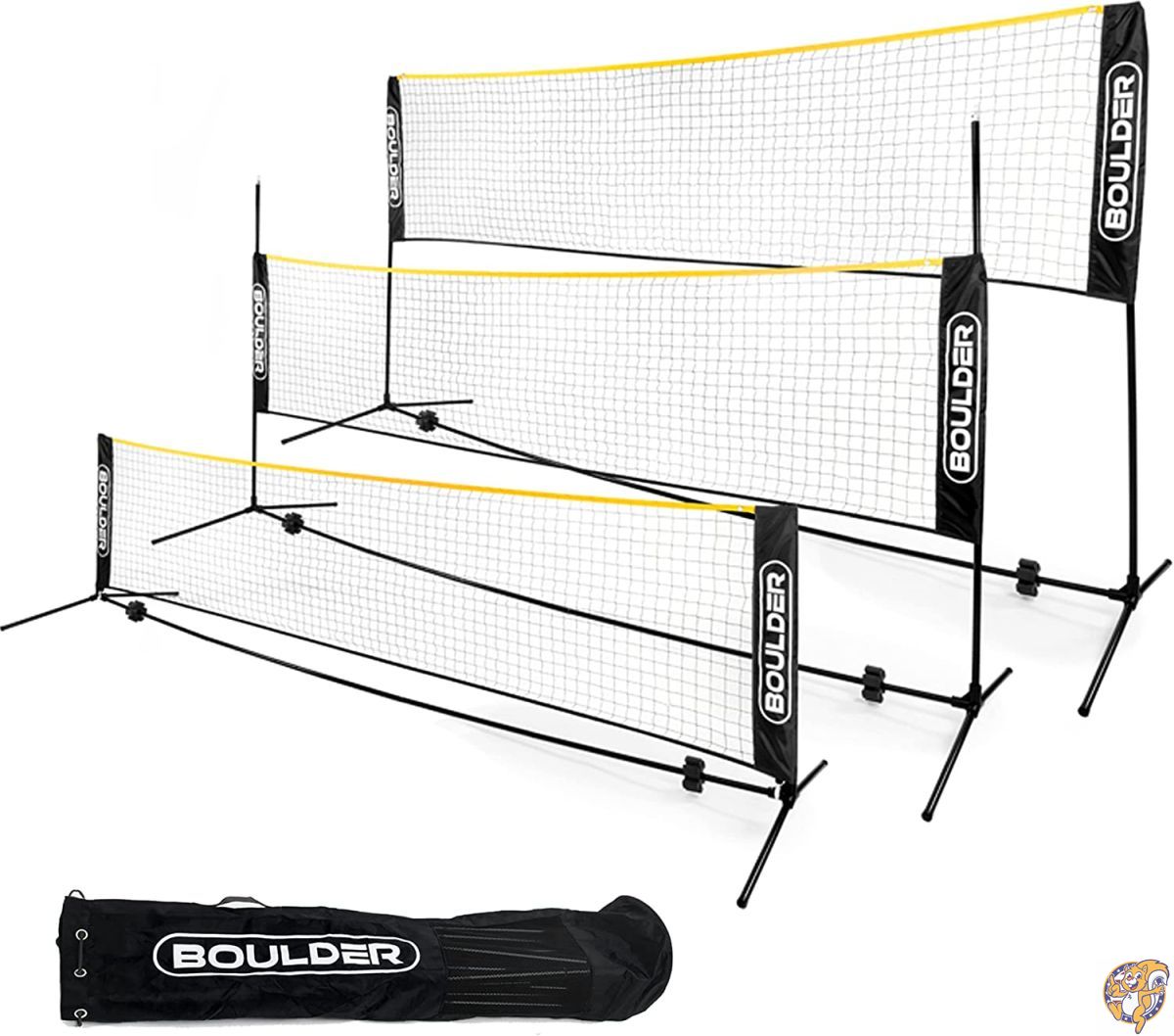 BoulderポータブルバドミントンNetセット - ものテニス& Pickleball - 送料無 ...