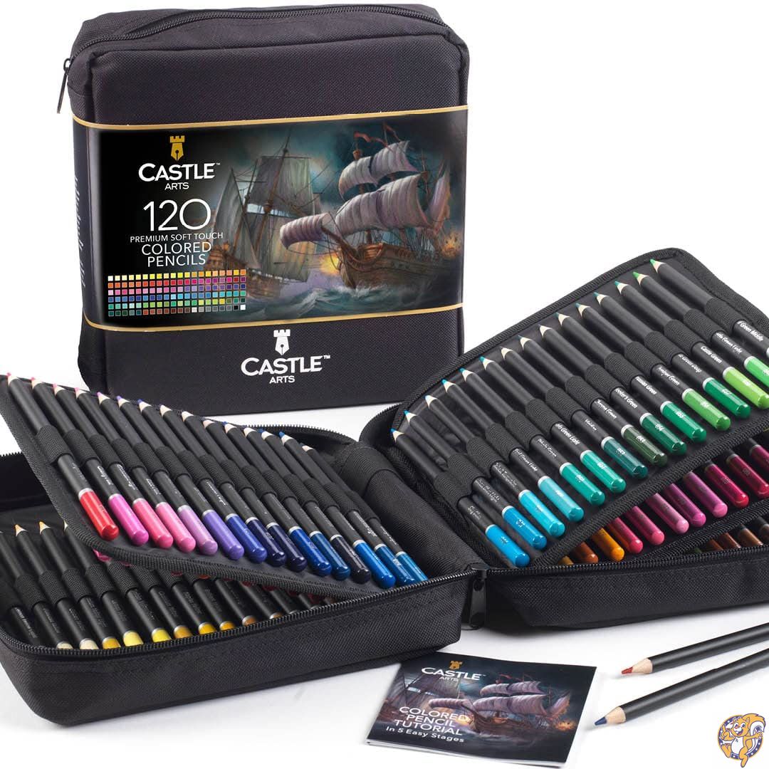 Castle Art Supplies(LbXA[gTvCY) 120{̐FMM t@Xi[Zbg l̃A[eBXgɍœK | 