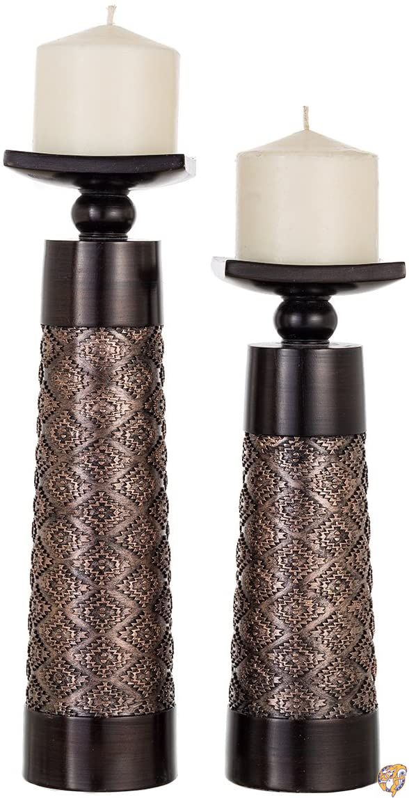 (Candle Holder) - Dublin Decorative Candle Holder Set of 2, Home Decor 送料無料