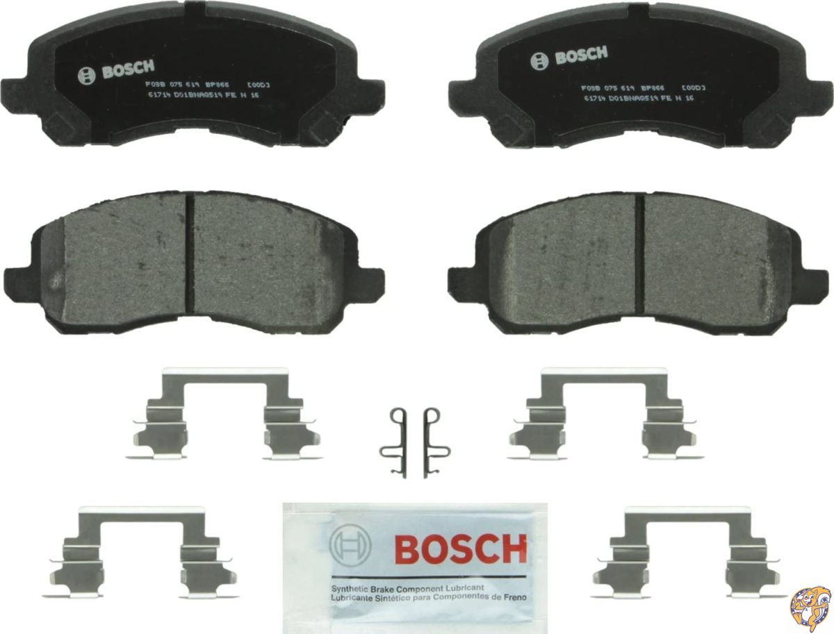 Bosch BP866 QuietCast プレミアム セミメタリック ディスクブレーキパッドセット 対応車種: クライスラー 200 セブリング 送料無料