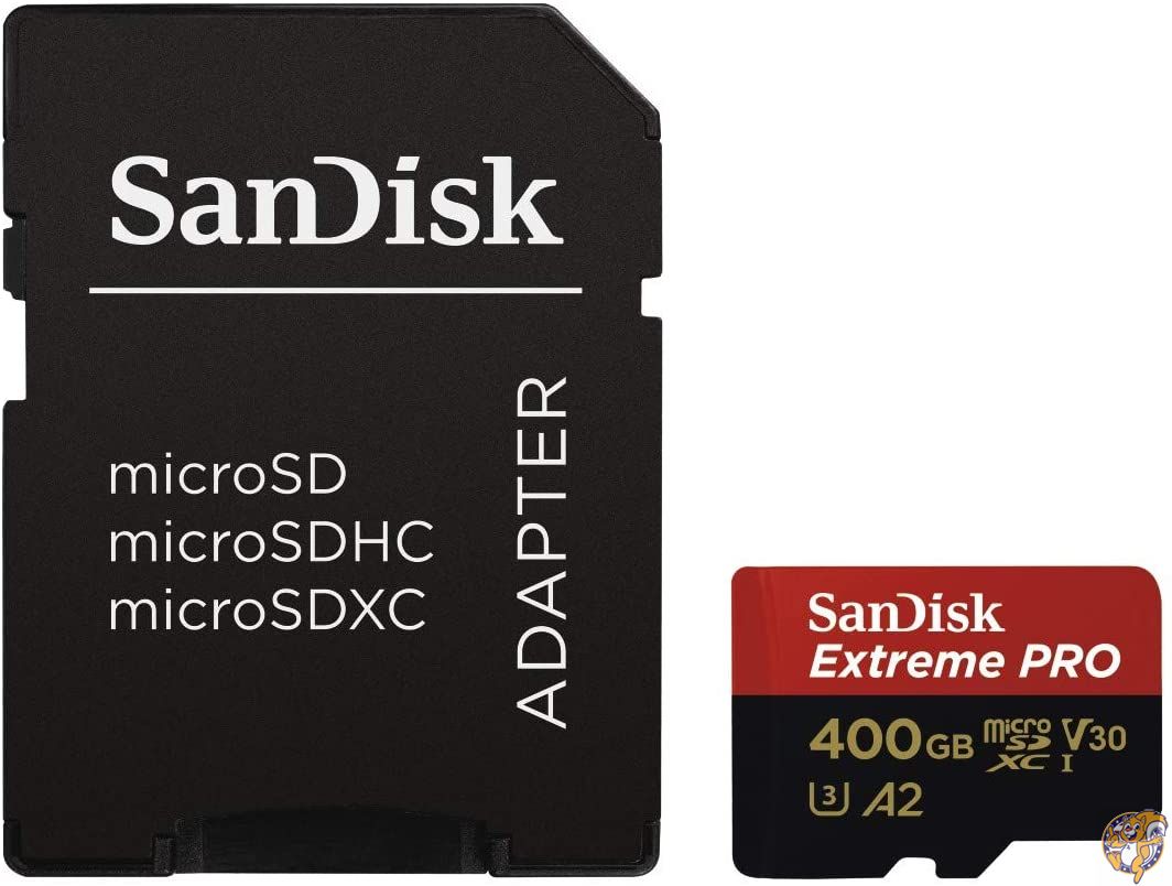 Sandisk Extreme PRO 400GB microSDXCメモリーカード SDSQXCZ-400G-GN6MA ［並行輸入品］ 送料無料