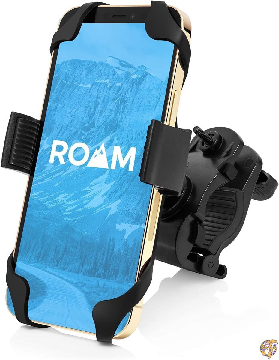 (Matte Black) - Roam Universal Premium Bike Phone Mount for Motorcycle - 