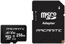 AJiCg(ARCANITE) 256GB microSDXCJ[h UHS-I U3, A1, V30, 4K, C10, SDA_v^[t 