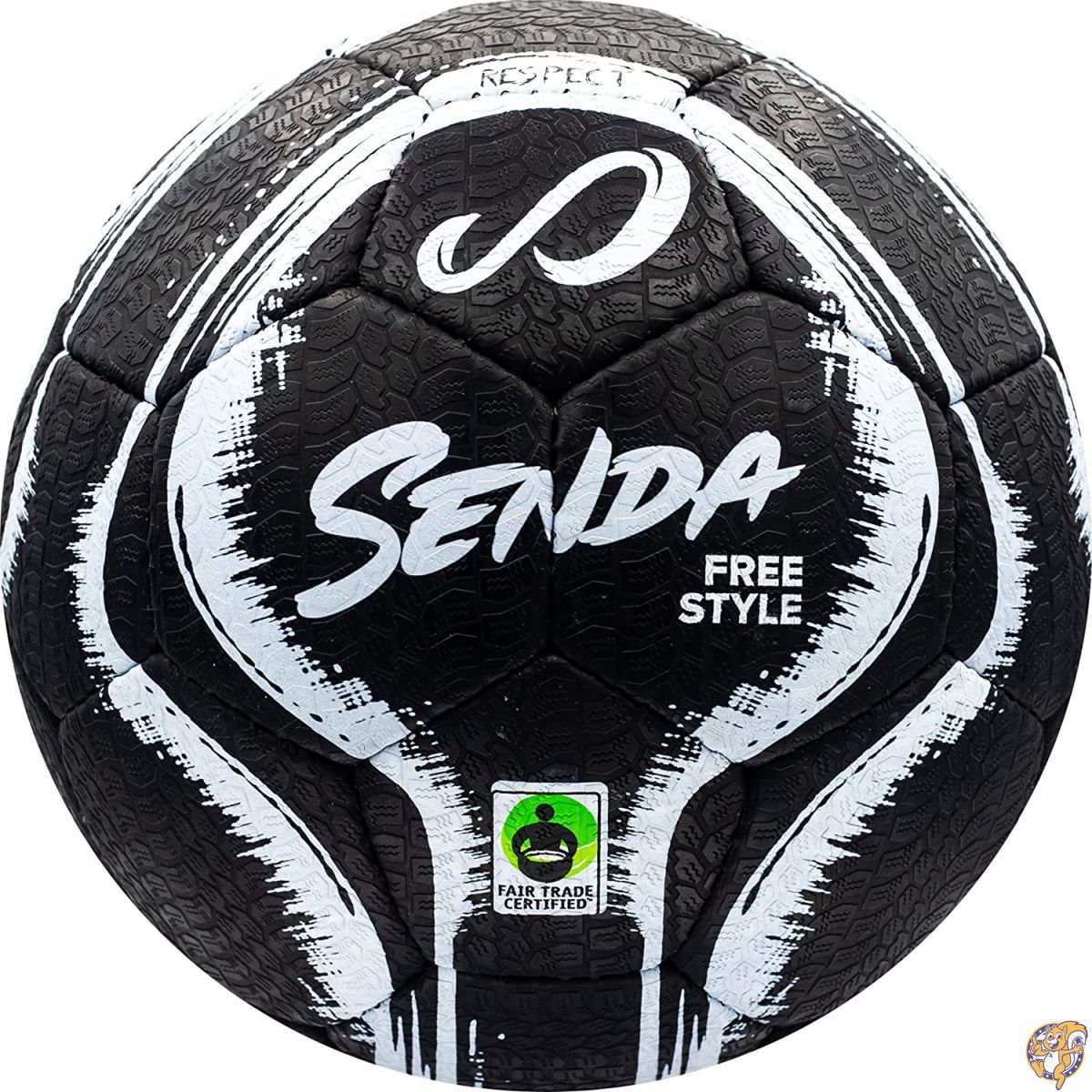 ボール Senda Street Soccer Ball, Fair Trade Certified, Black/White, Size 4 (Ages 送料無料