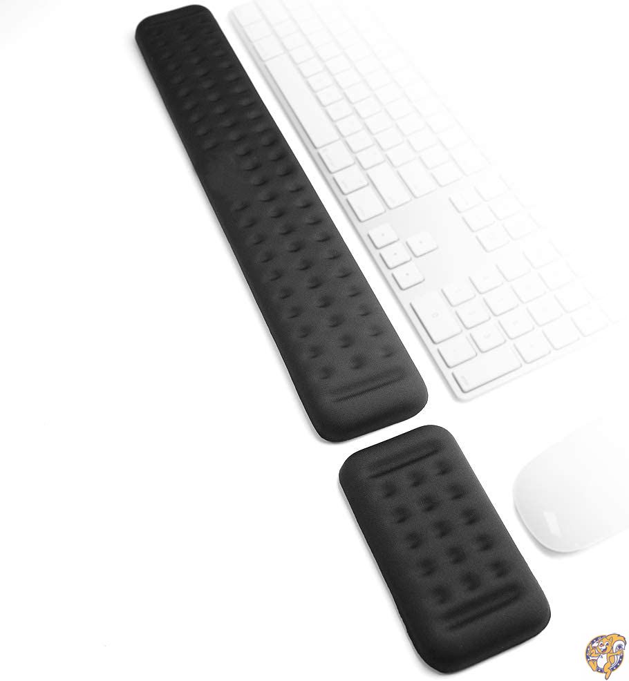 Keyboard and Mouse Wrist Rest Set Gaming Memory Foam Ergonomic Hand Palm 送料無料