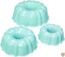 Nordic Ware 50304 Tiered Bundt Set - 3, 6, 12 Cup, Mint 