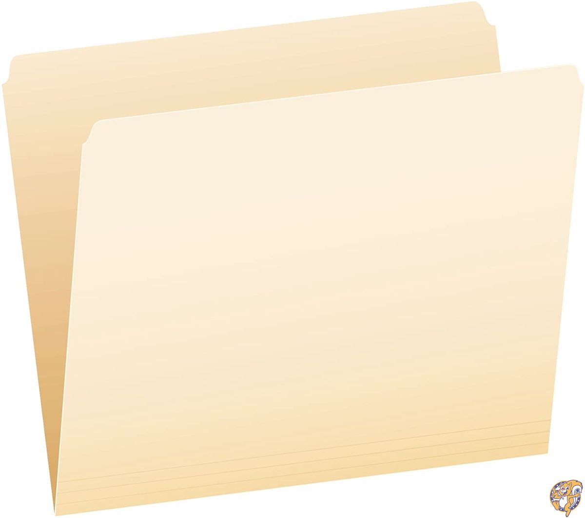 File Folders, Straight Cut, Top Tab, Letter, Manila, 100/Box (並行輸入品) 送料無料 1