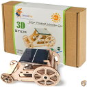 木製ソーラーカー STEMプロジェクト 子供用 - 科学キット 男の子&女の子向け 組み立てモデルキット - DIY教育組み立て玩具 - 送料無料