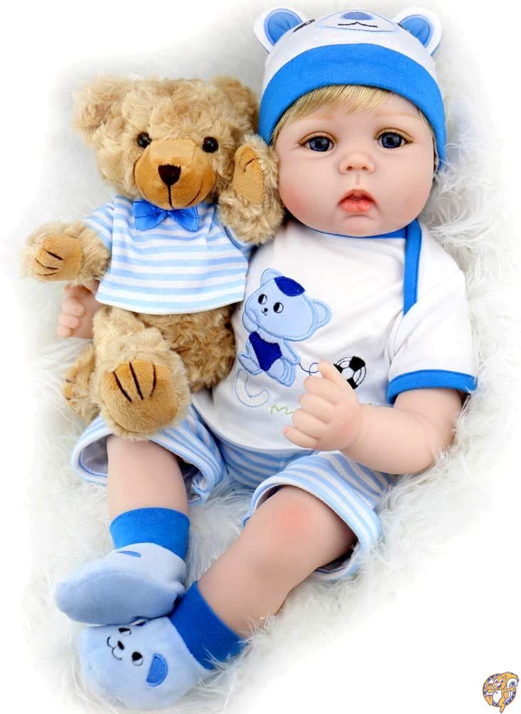 Aori Lifelike Realistic Reborn Baby Boy Doll 22 Inch Handmade Weighted 