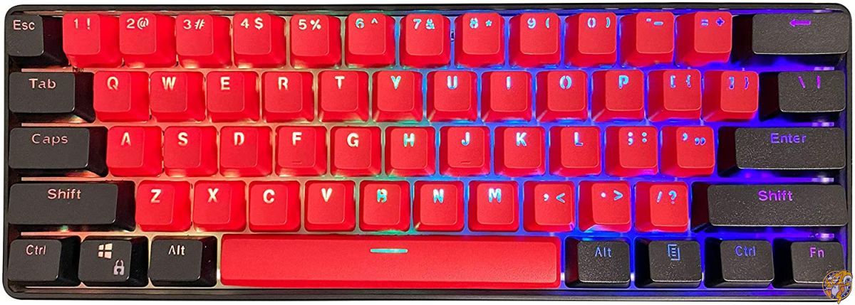 楽天アメリカ輸入ランドKraken Pro 60 - BREDエディション 60％メカニカルキーボード RGBゲームキーボード （シルバースピードスイッチ） 送料無料