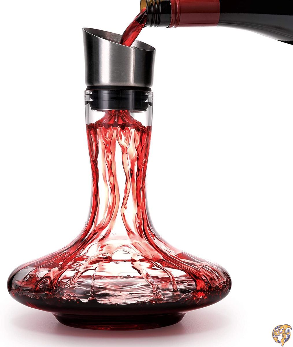 Wine Decanter Built-in Aerator Pourer, Wine Carafe Red Wine Decanter,100% 送料無料
