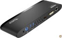 Plugable USB3.0 ドッキングステーション 横置き Windows および Mac 用 - デュアルモニター HDMI DVI VGA 送料無料