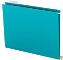 Hanging File Folders, 1/5 Tab, 11 Point Stock, Letter, Teal, 25/Box 