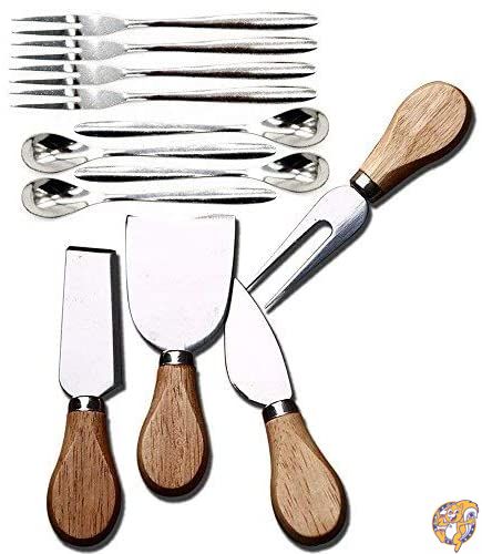 [12Pcs/Pack]4 Pcs Set Cheese Knives with Wood Hand ...