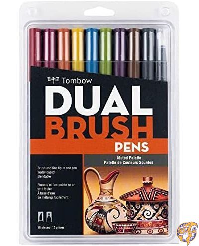 Tombow Dual Brush Pens 10/Pkg-Muted (並行輸入品) 送料無料