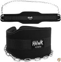 Hawk Fitness Dip Belt With Chain For Men & Women Dipping Pull Up Belt 送料無料 1