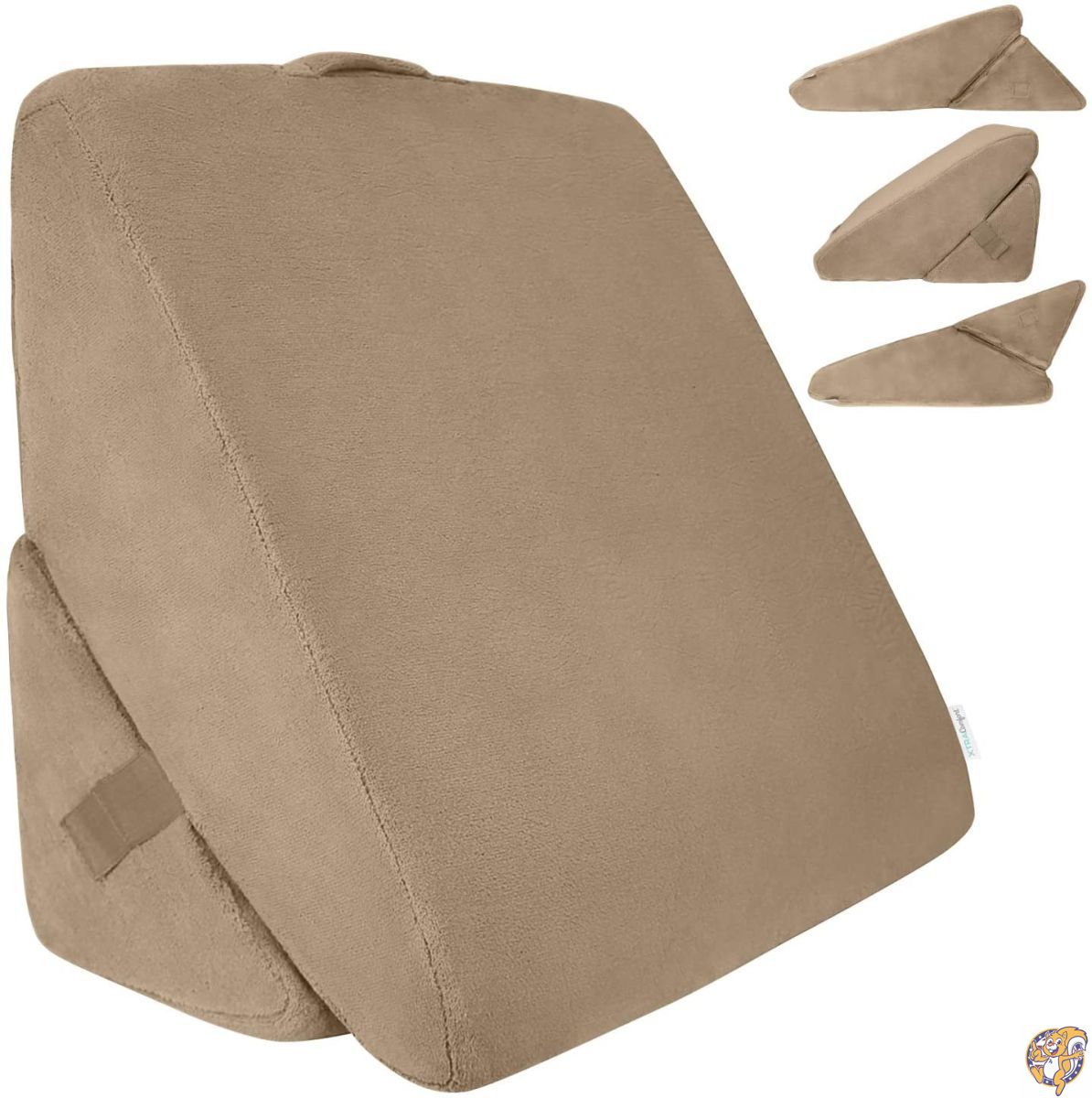 Xtra-Comfort Bed Wedge Pillow - Folding Memory Foam Incline Cushion 送料無料