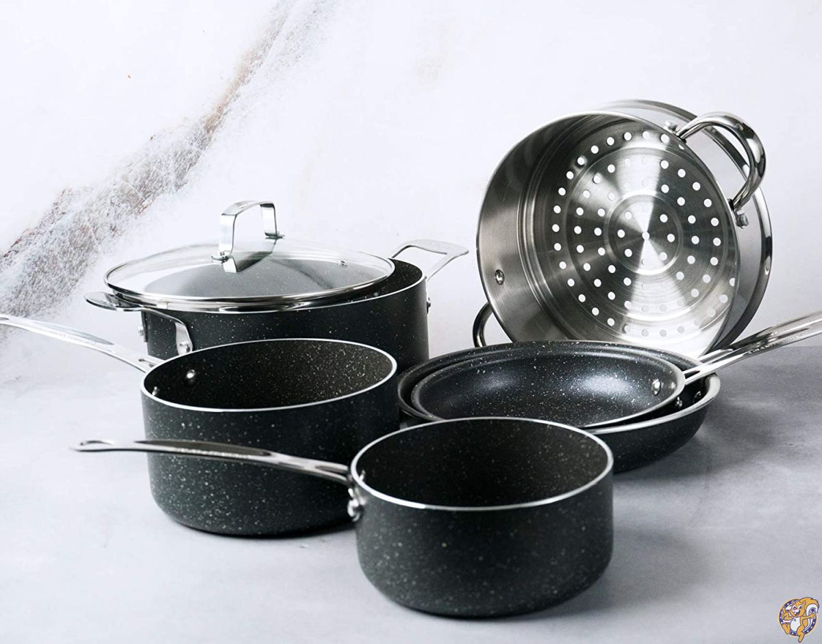 GRANITESTONE 10-Piece Nonstick Cookware Set, Scratch-Resistant, 送料無料 3