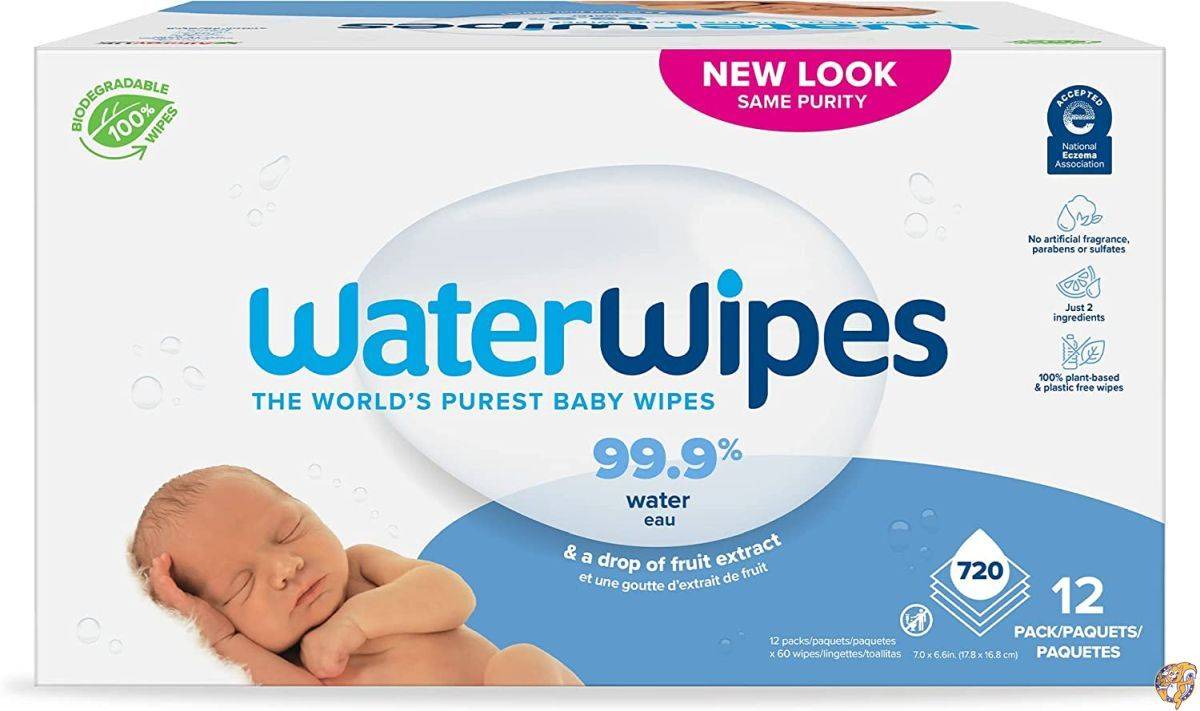 WaterWipes Sensitive Baby Wipes Natural & Chemical-Free 12 x 60 720 送料無料