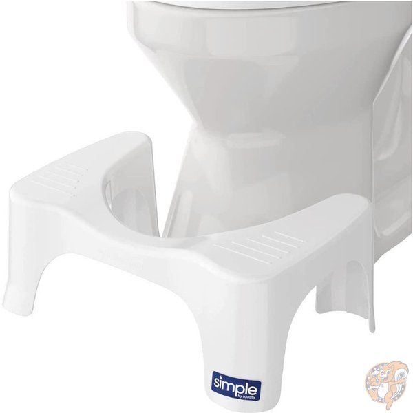 Squatty Potty トイレ用 踏み台 高さ約19cm 子供用 トイレスツール シンプル トイレトレーニング ホワイト 送料無料