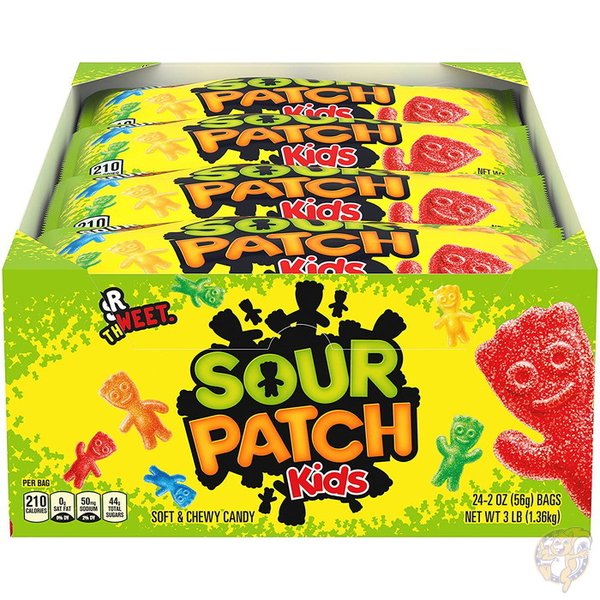 楽天アメリカ輸入ランドSOUR PATCH KIDS サワーパッチ キッズ ソフト&チューイー キャンディ 2オンス（56.7g） 24パック 送料無料